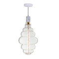 Bulbrite 810176  4w Led Beehive Shaped Grand 2200k Filament W/ White Marble Pendant With White String Image 1