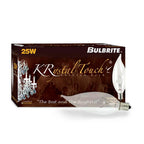Bulbrite  25w Ca10 Krypton Flame Clear E12 120v