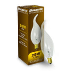 Bulbrite  25w Ca11 Tear Drop Clear E12 120v