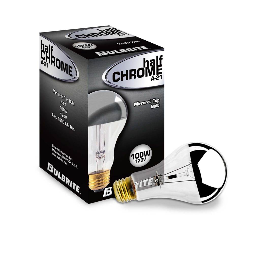 Bulbrite  100w A21 Half Chrome E26 120v