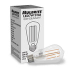 Bulbrite  7w Led St18 4000k Filament E26 Dim