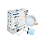 Bulbrite  7w Led 3'' Recessed Downlight W/ Metal Jbox And Baffle White Round Dimmable 90cri 3000k 120v