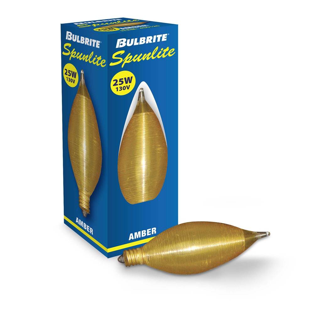 Bulbrite  25w C11 Spunlite Amber E12 130v