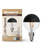Bulbrite  5w Led G25 2700k Filament Half Black Fully Compatible Dimming