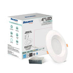 Bulbrite  12w Led 4'' High Lumen Recessed 5cct Downlight W/ Metal Jbox Smooth White Round Dimmable 80cri 120v