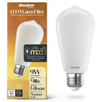 Bulbrite  9w Led St18 3000k - 1800k Filament Milky Warm Dim
