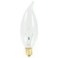 Bulbrite  25w Ca10 Flame Clear E12 120v