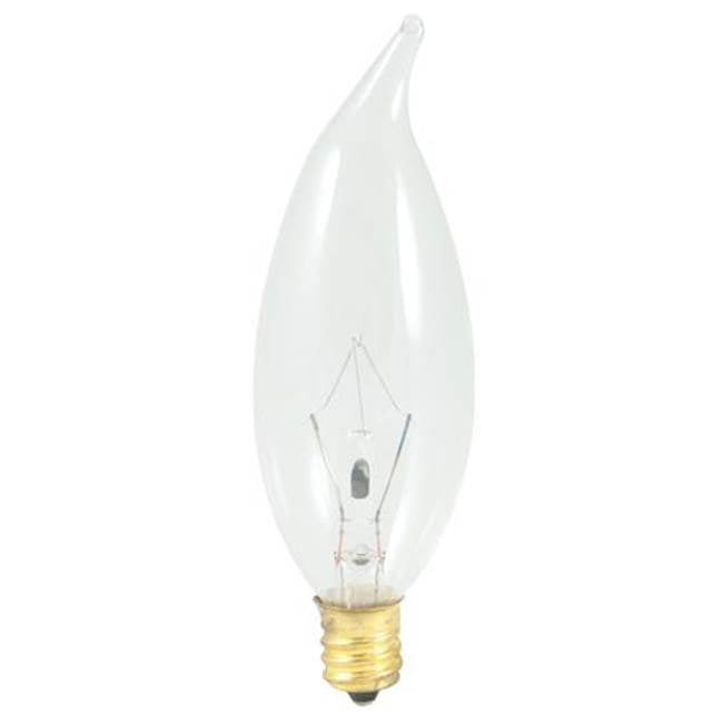 Bulbrite  25w Ca10 Flame Clear E12 120v