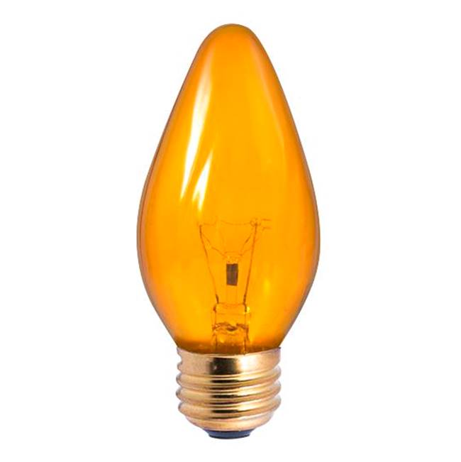 Bulbrite  25w F15 Fiesta Amber E26 130v
