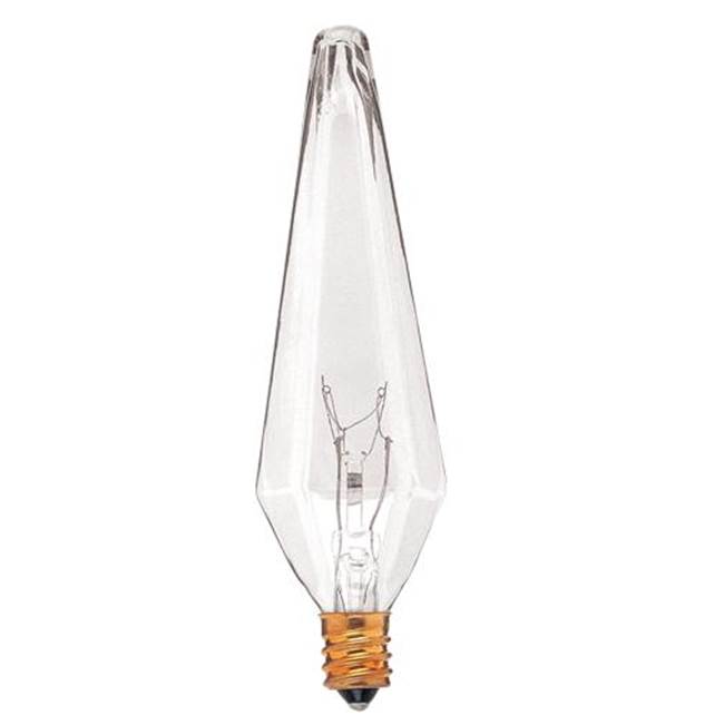 Bulbrite  40w Prism Clear E12 120v 2pk Blister