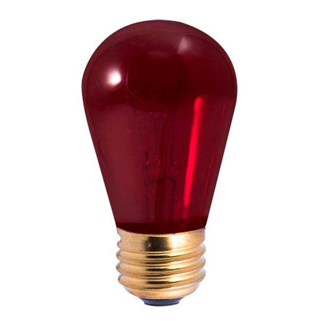 Bulbrite  11w S14 Sign Transparent Red E26 130v
