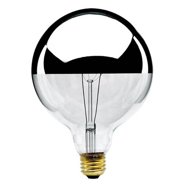 Bulbrite 712351 Half Chrome 100w G40 Half Chrome E26 120v Image 1