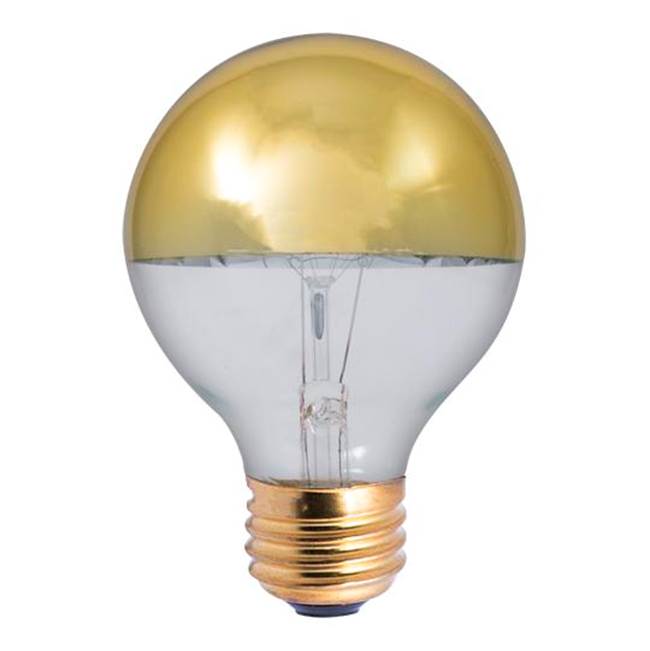 Bulbrite 712424 Half Gold 40w G25 Half Gold E26 120v Image 1
