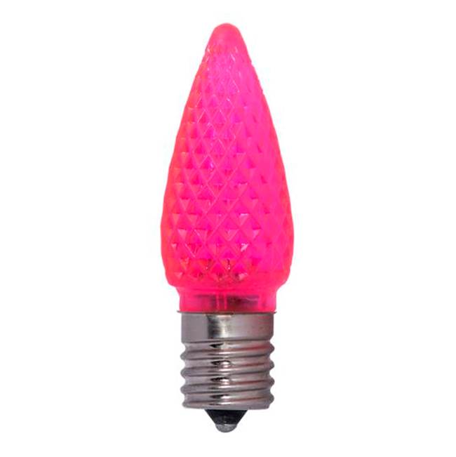 Bulbrite  0.6w Led C9 Pink E17 120v