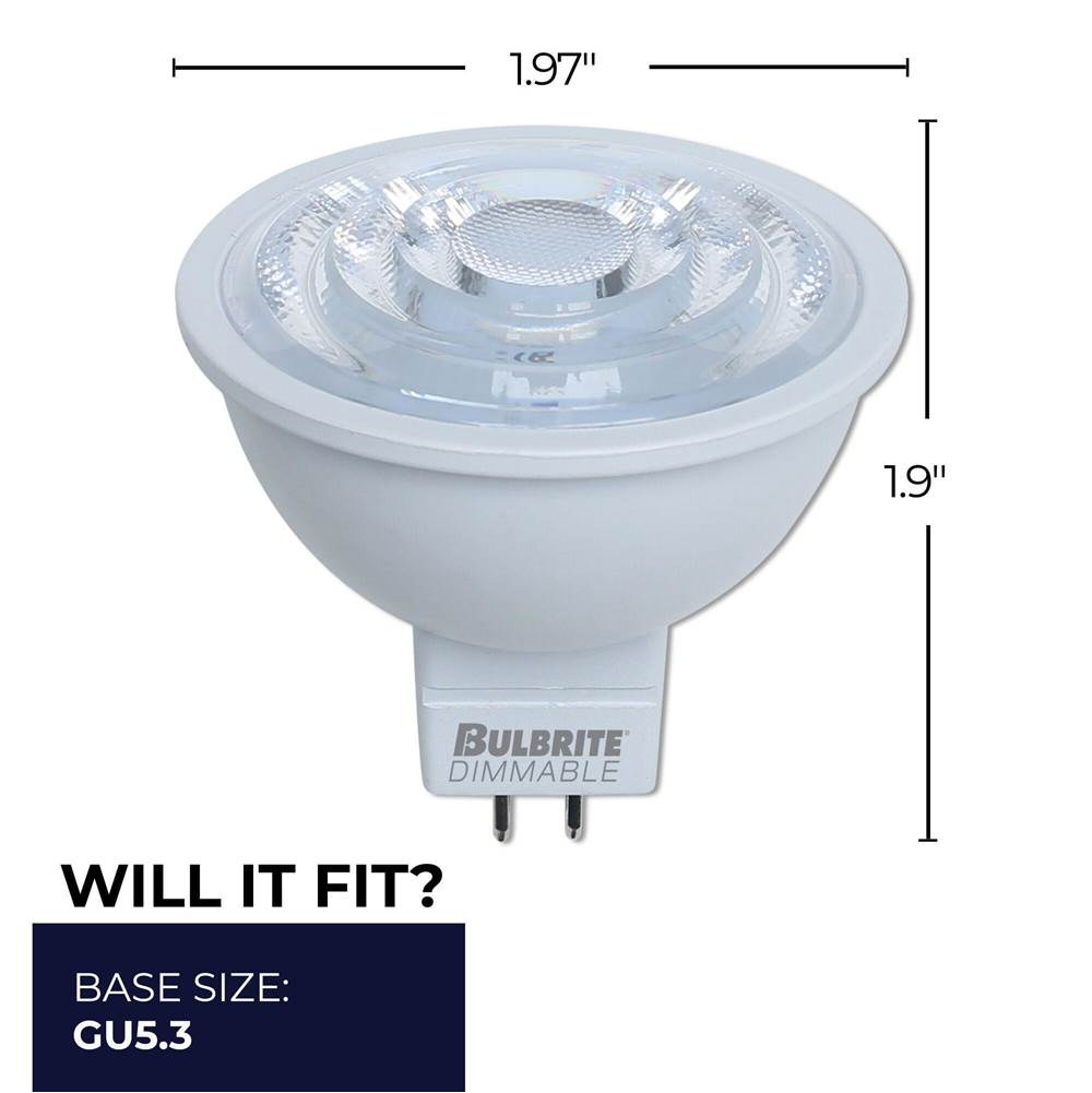 Bulbrite 771087  7w Led Mr16 2700k Flood Dimmable 90cri 12v Image 2