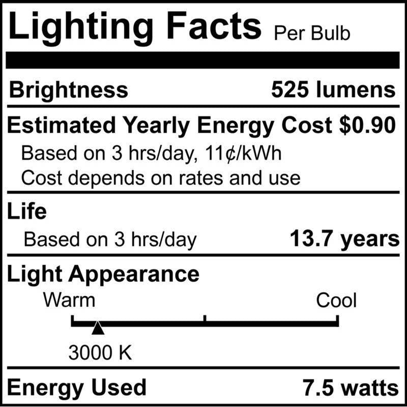Bulbrite 772865  7.5w Led R20 3000k E26 120v Image 2