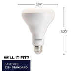 Bulbrite 772870  8w Led Br30 2700k E26 120v Image 3