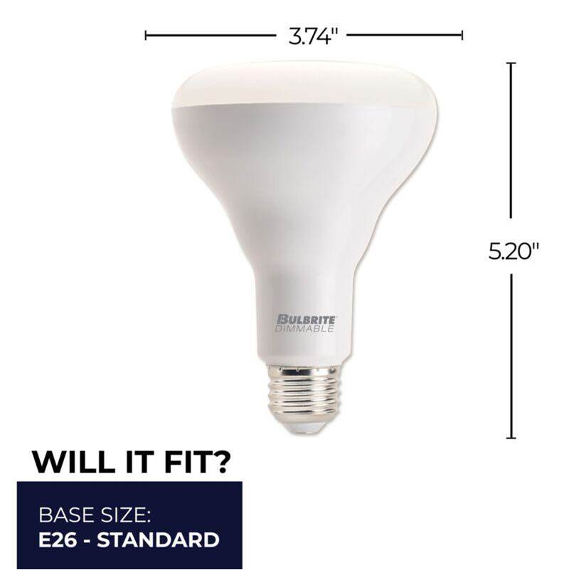 Bulbrite 772870  8w Led Br30 2700k E26 120v Image 3