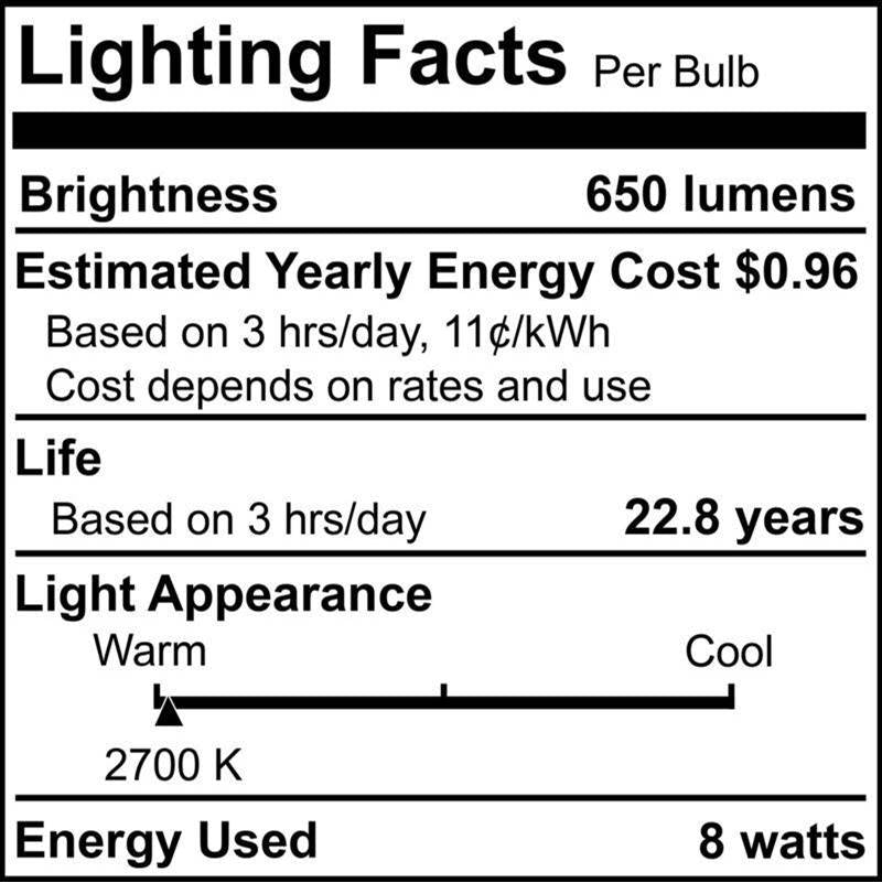 Bulbrite 772870  8w Led Br30 2700k E26 120v Image 2