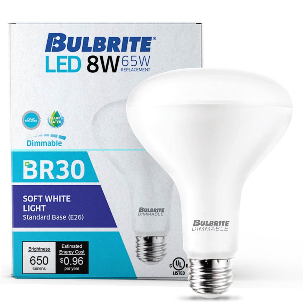 Bulbrite  8w Led Br30 3000k E26 120v