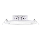 Bulbrite 773125 White 11.6w Led 6'' Flat Downlight W/ Jbox White Round Dimmable 2700k 120v Image 1