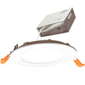 Bulbrite 773217  12w Led 4'' High Lumen Recessed Downlight W/ Metal Jbox White Round Dimmable 80cri 4000k 120v Image 1