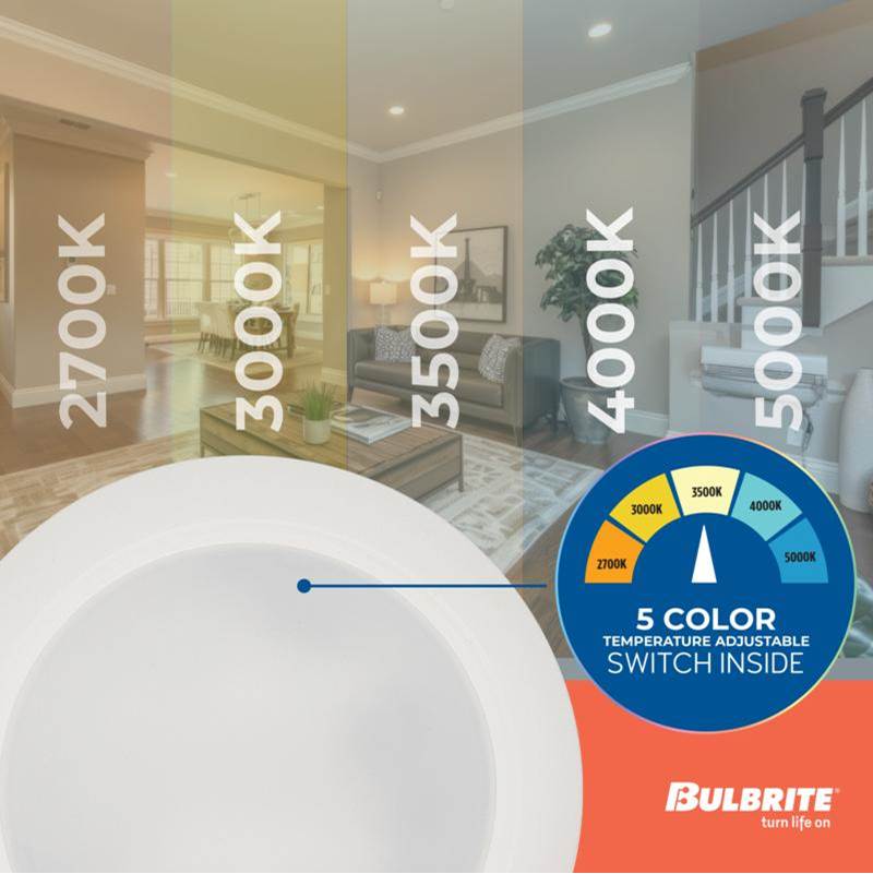 Bulbrite 773276 White Fixtures: Recessed: Canless - Disc Image 8