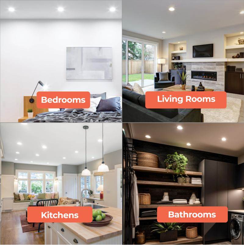 Bulbrite 773276 White Fixtures: Recessed: Canless - Disc Image 9