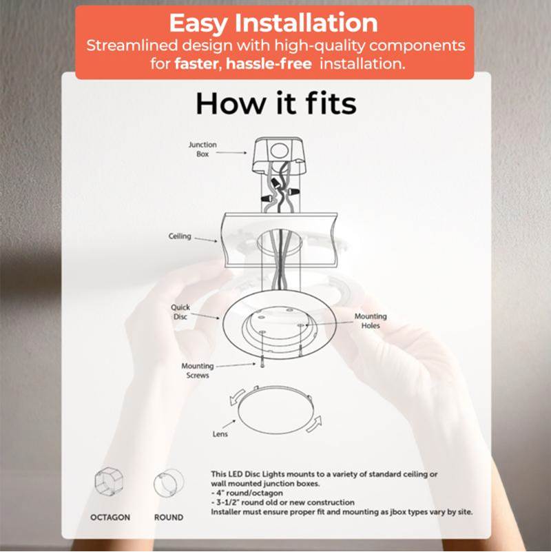 Bulbrite 773276 White Fixtures: Recessed: Canless - Disc Image 6