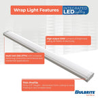 Bulbrite 773503  46w Led 4ft Wrap Light 5 Cct Dimmable Ja8 Image 2