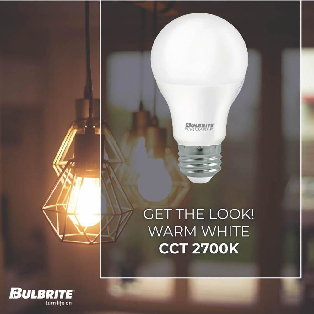 Bulbrite 774247  8.5w Led A19 60w Equiv Basics Non-dimmable 2700k E26 120v - 4pk Image 2