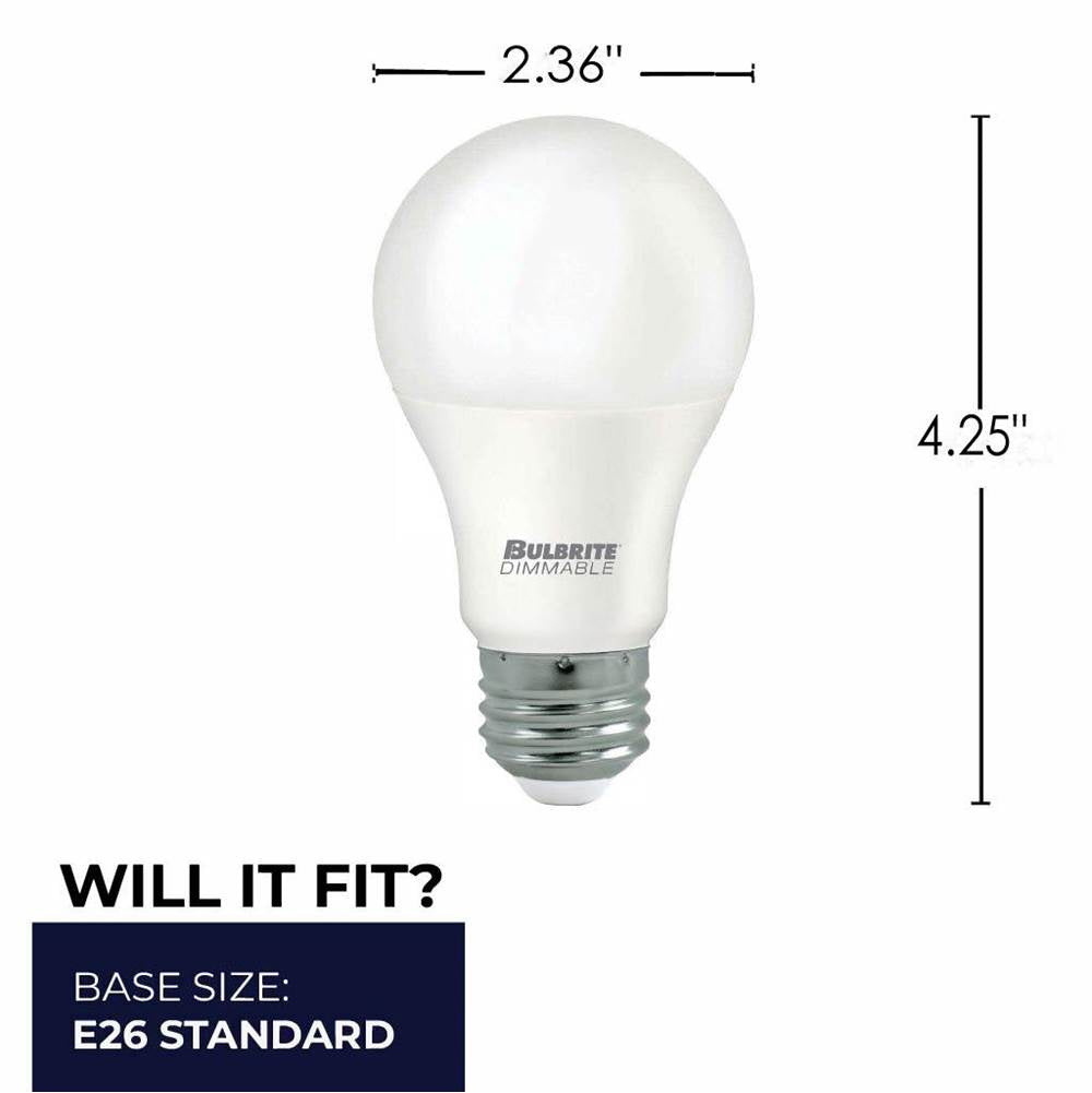 Bulbrite  9w Led A19 60w Equiv Preferred Dimmable 4000k E26 120v