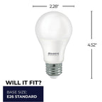 Bulbrite 774268  Led Filament 15 Watt A19 Bulb With A Frost Finish And A E26 Base - 2700k (warm White Light) 1600 Lumens Image 2