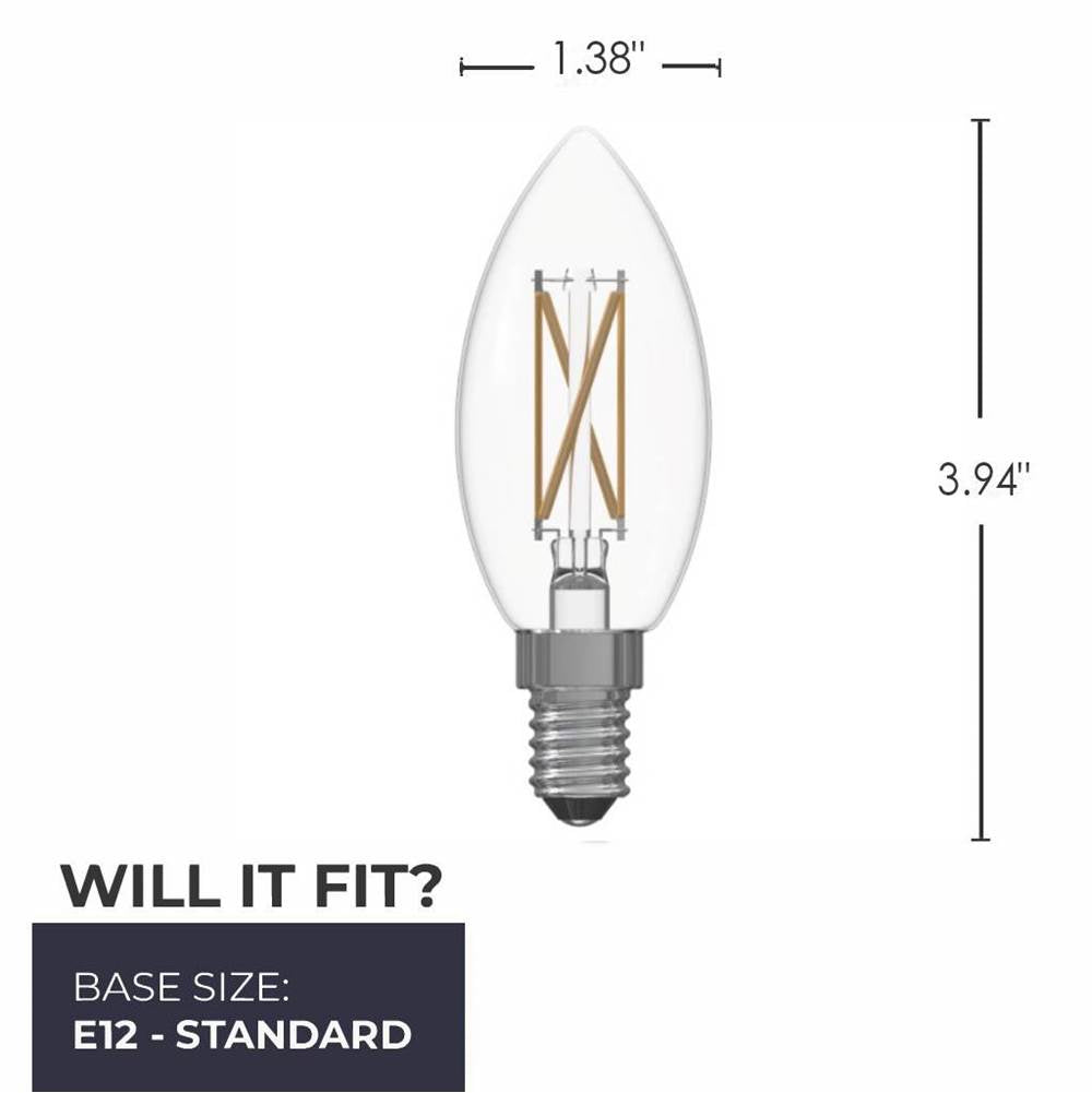 Bulbrite 776229  4w Led B11 2700k Filament E12 Dim - 6pk Image 2