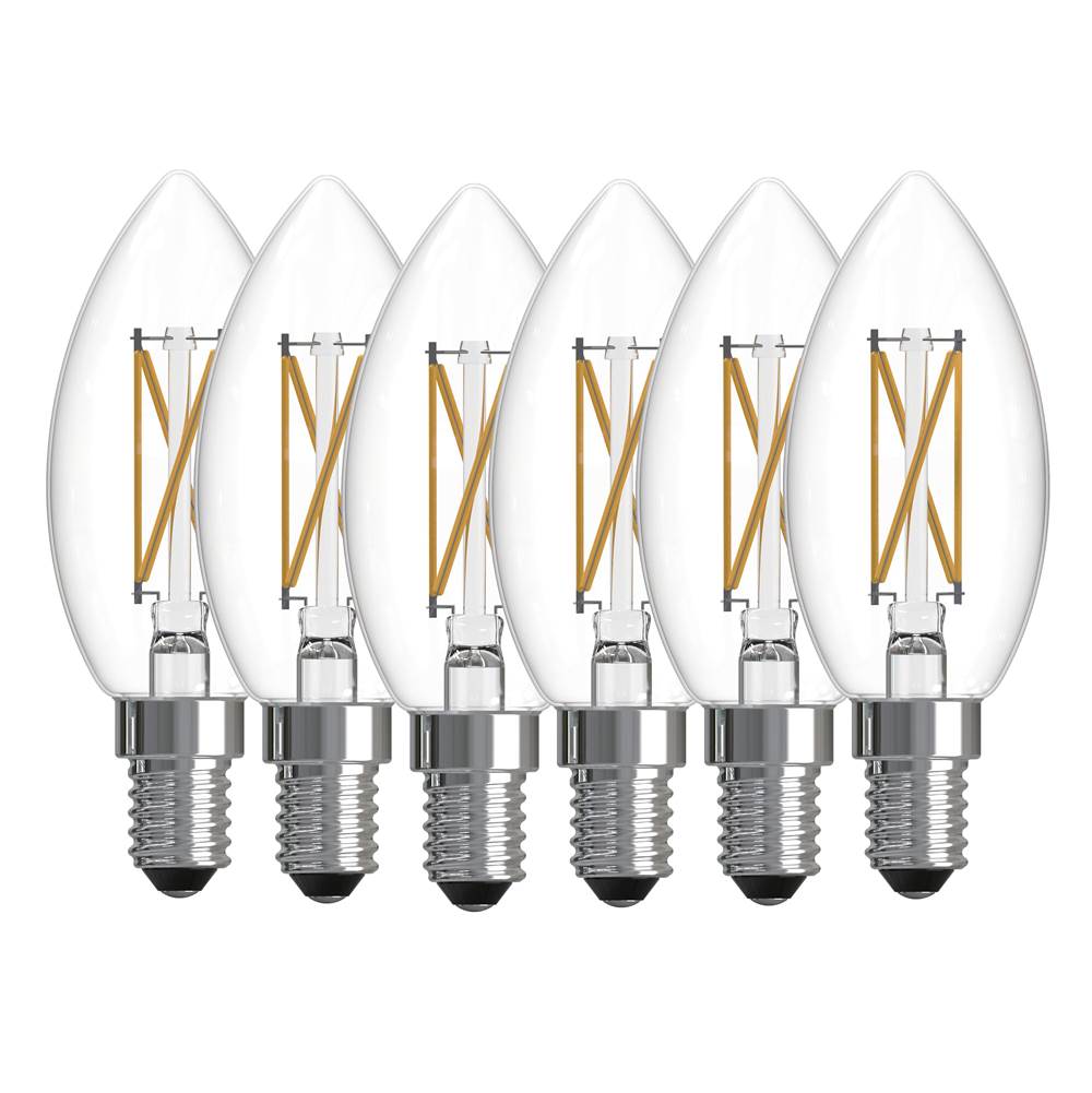 Bulbrite 776231  4w Led B11 4000k Filament E12 Dim - 6pk Image 1