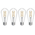 Bulbrite 776243  7w Led St18 3000k Filament E26 Dim - 4pk Image 1