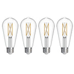 Bulbrite 776244  7w Led St18 4000k Filament E26 Dim - 4pk Image 1