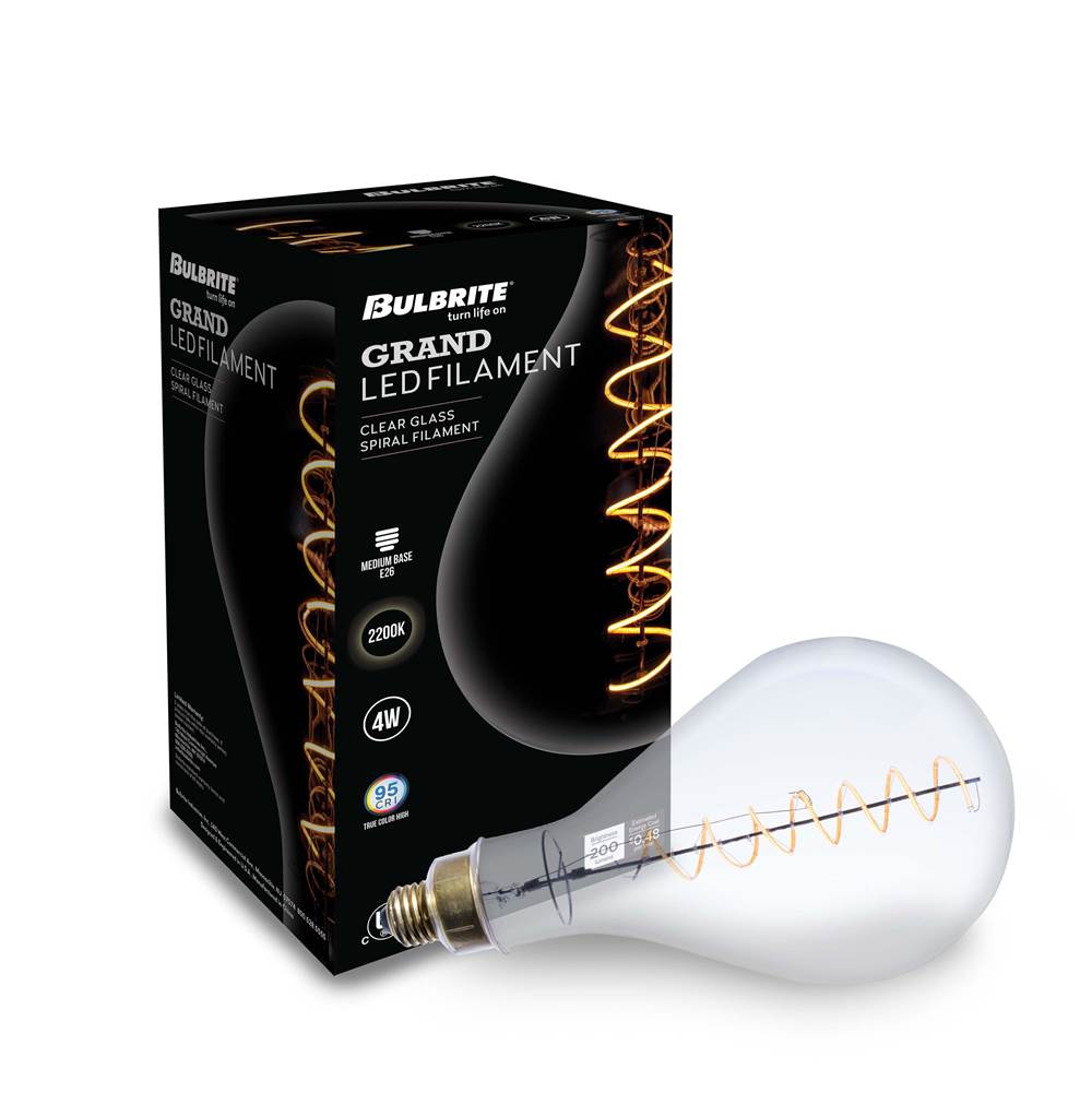 Bulbrite  4w Led Pear Shaped Grand 2200k Filament