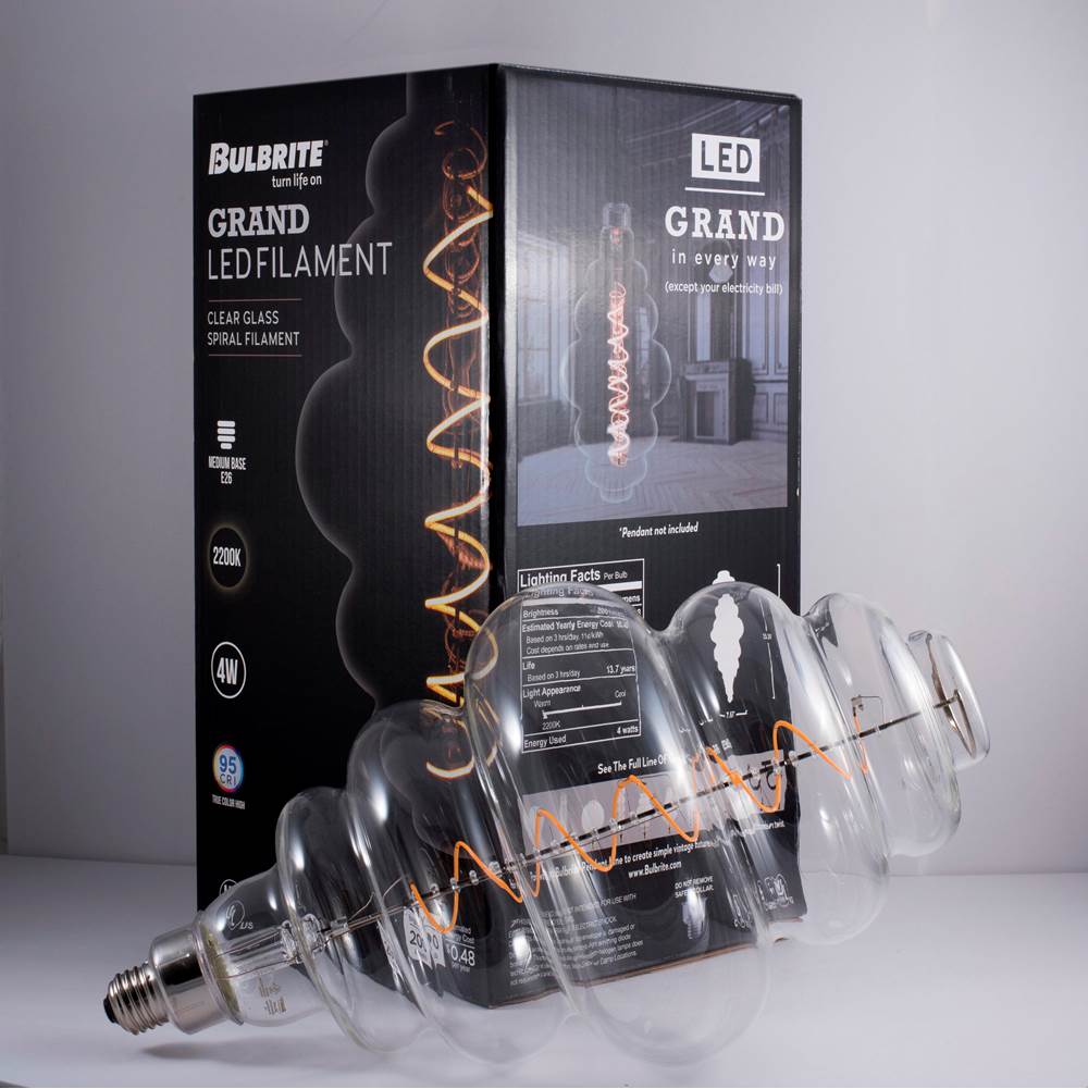 Bulbrite  4w Led Beehive Shaped Grand 2200k Filament