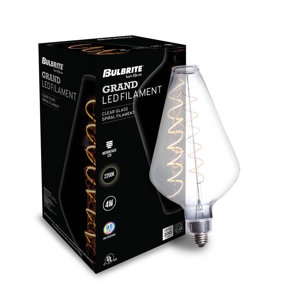 Bulbrite  4w Led Diamond Shaped Grand 2200k Filament