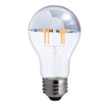 Bulbrite 776671 Half Chrome 4.5w Led A19 2700k Filament Half Mirror E26 120v Fully Compatible Dimming Image 1