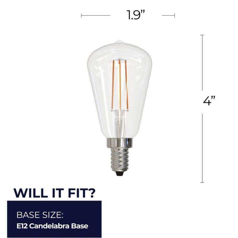 Bulbrite 776822  4w Led St15 3000k Filament Fully Compatible Dimming Image 4