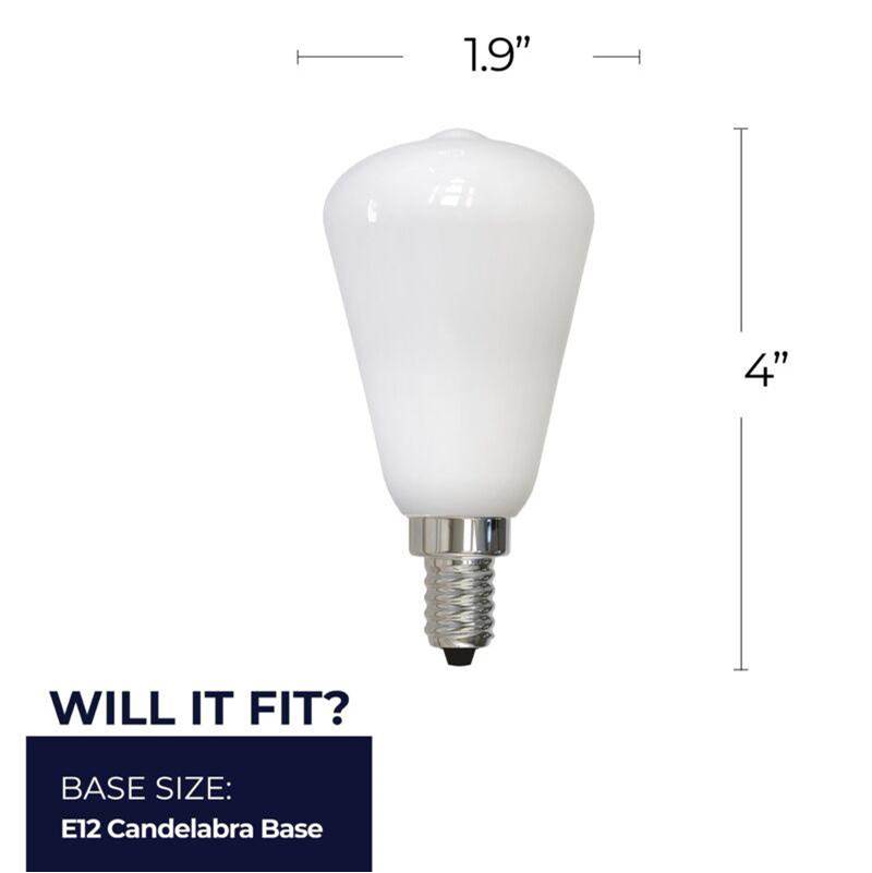 Bulbrite 776824  4w Led St15 3000k Filament Milky Fully Compatible Dimming Image 4