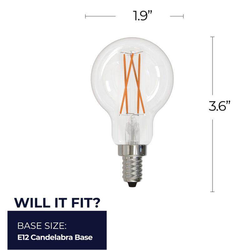 Bulbrite 776826  4w Led A15 3000k Filament E12 Fully Compatible Dimming Image 4
