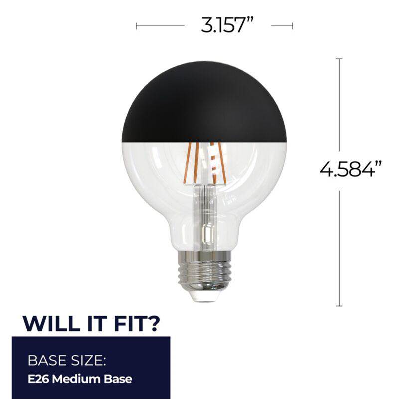 Bulbrite 776835  5w Led G25 2700k Filament Half Black Fully Compatible Dimming Image 5