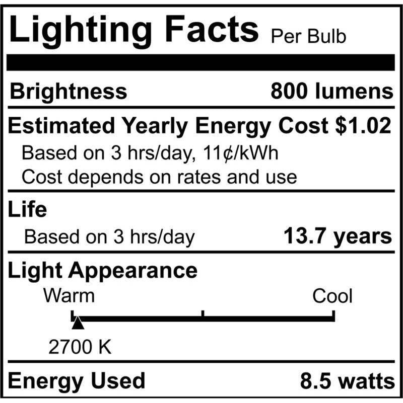 Bulbrite 776944  8.5w Led G25 2700k Filament E26 Milky Fully Compatible Dimming Image 3
