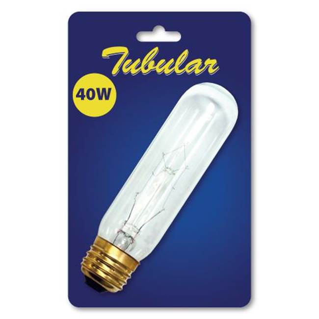 Bulbrite  40w T10 Tubular Clear E26 120v 1pk Blister
