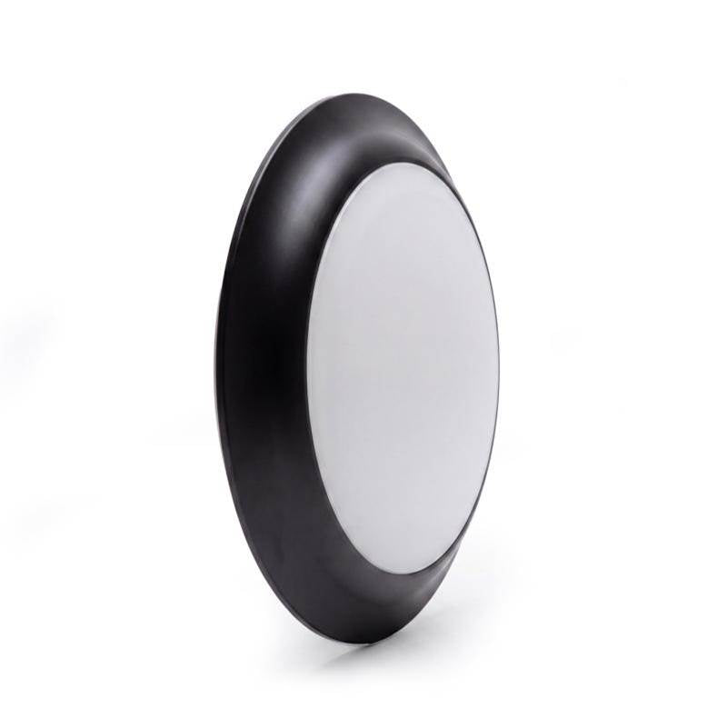 Bulbrite 773287 Black 12w Led 7'' Round Disc Light 3000k Black Image 1
