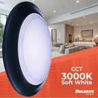 Bulbrite 773287 Black 12w Led 7'' Round Disc Light 3000k Black Image 6