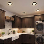 Bulbrite 773287 Black 12w Led 7'' Round Disc Light 3000k Black Image 2